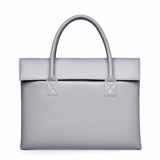 14 inch Laptop Bag Lightweight Laptop Bag Business Simple Handheld Briefcase(Gray) by bashfashion