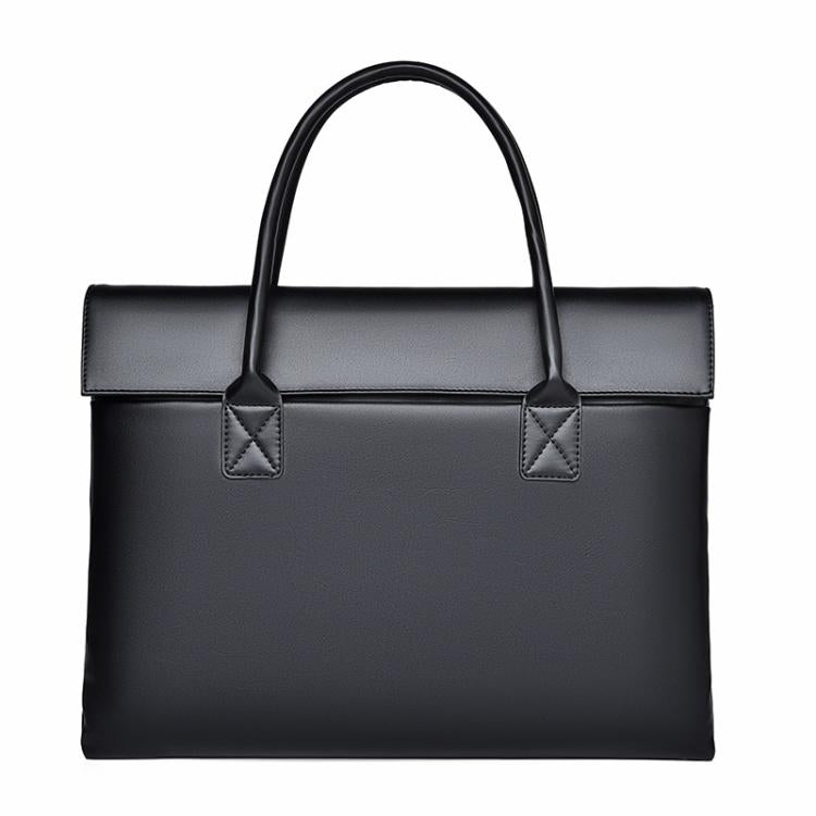 14 inch Laptop Bag Lightweight Laptop Bag Business Simple Handheld Briefcase(Black) by bashfashion