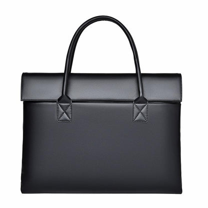 14 inch Laptop Bag Lightweight Laptop Bag Business Simple Handheld Briefcase(Black) by bashfashion