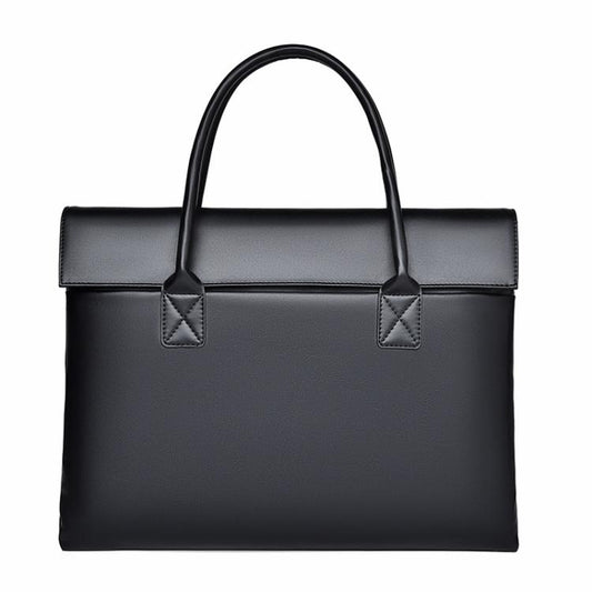 14 inch Laptop Bag Lightweight Laptop Bag Business Simple Handheld Briefcase(Black) by bashfashion