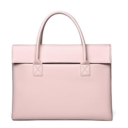 14 inch Laptop Bag Lightweight Laptop Bag Business Simple Handheld Briefcase(Pink) by bashfashion