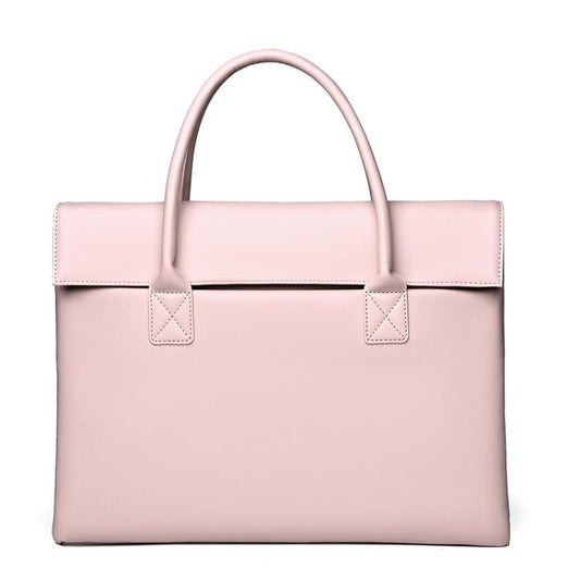 14 inch Laptop Bag Lightweight Laptop Bag Business Simple Handheld Briefcase(Pink) by bashfashion