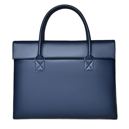 14 inch Laptop Bag Lightweight Laptop Bag Business Simple Handheld Briefcase(Blue) by bashfashion