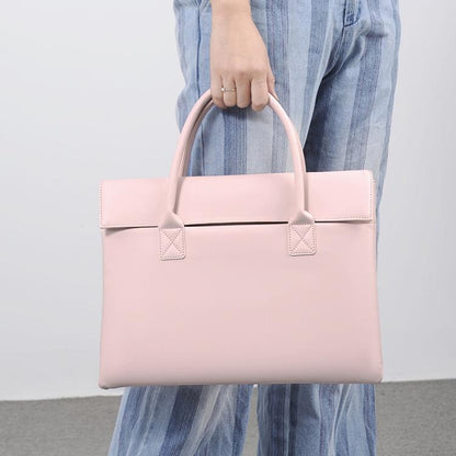 14 inch Laptop Bag Lightweight Laptop Bag Business Simple Handheld Briefcase(Gray) by bashfashion