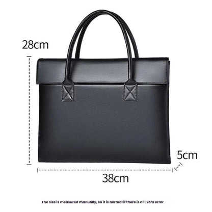 14 inch Laptop Bag Lightweight Laptop Bag Business Simple Handheld Briefcase(Black) by bashfashion