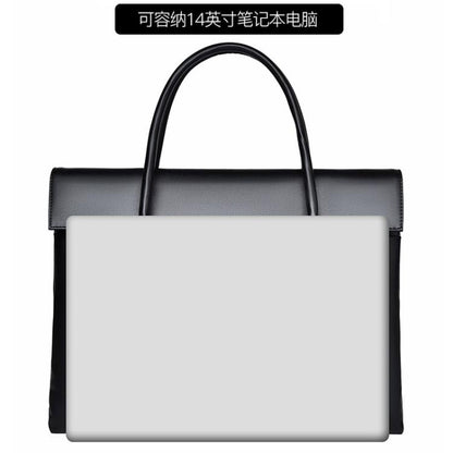 14 inch Laptop Bag Lightweight Laptop Bag Business Simple Handheld Briefcase(Gray) by bashfashion