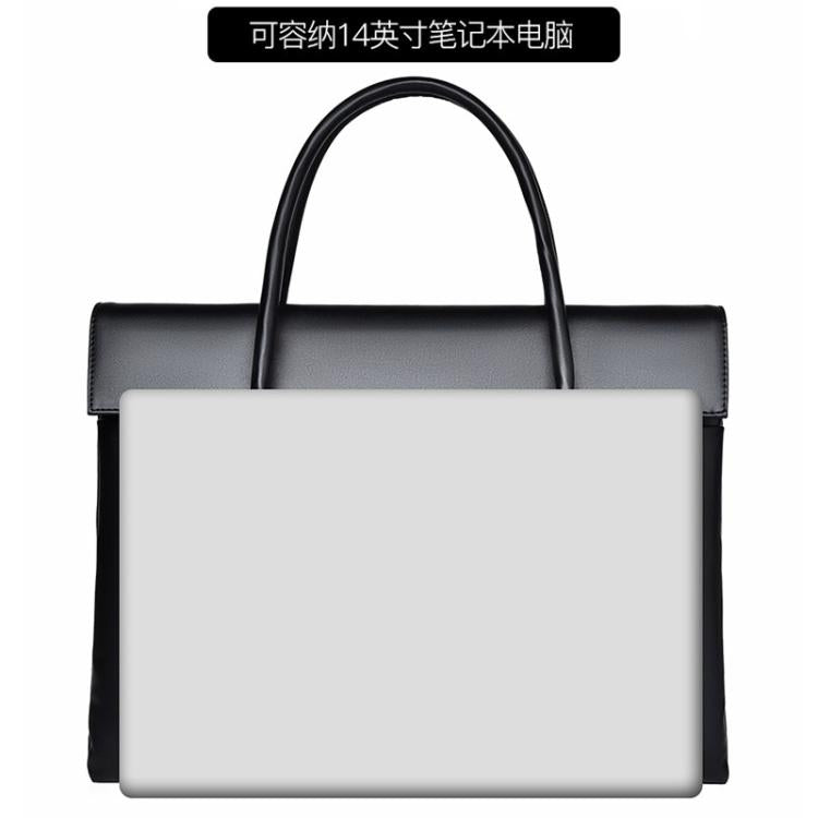 14 inch Laptop Bag Lightweight Laptop Bag Business Simple Handheld Briefcase(Blue) by bashfashion