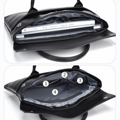 14 inch Laptop Bag Lightweight Laptop Bag Business Simple Handheld Briefcase(Blue) by bashfashion