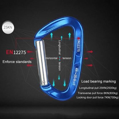 32cm XINDA XD-CP05/06 Outdoor Mountaineering Climbing Straight Door Curved Door Fast Hanging Safety Buckle Flat Belt by XINDA