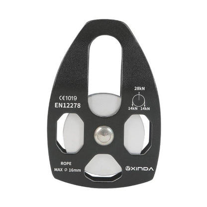XINDA XD-8611 Outdoor Mountaineering Rescue Speedway Expansion Lifting Big Pulley With Bearing(Black) by XINDA