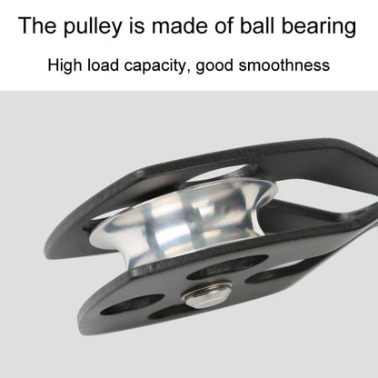 XINDA XD-8611 Outdoor Mountaineering Rescue Speedway Expansion Lifting Big Pulley With Bearing(Black) by XINDA