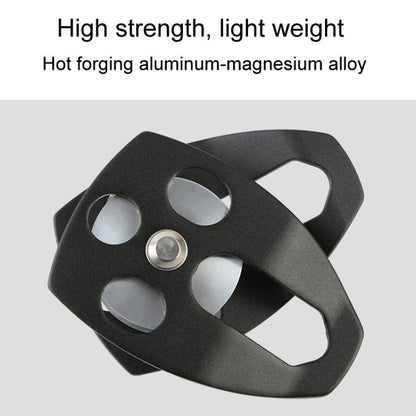 XINDA XD-8611 Outdoor Mountaineering Rescue Speedway Expansion Lifting Big Pulley With Bearing(Black) by XINDA