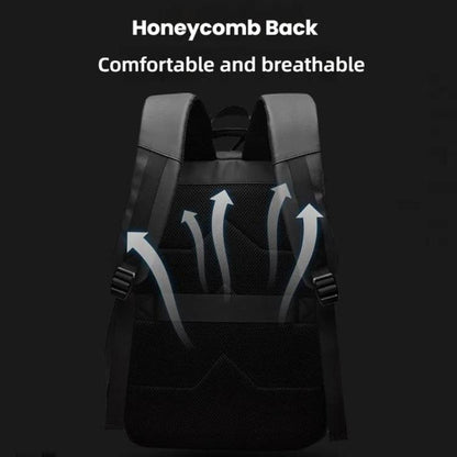 WEPOEWR Men 14-inch Laptop Backpack Waterproof Large Capacity Business Commuter backpack(Black) by WEPOEWR