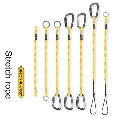 XINDA XD-A9561 Outdoor Mountain Climbing Equipment Anti-Loss Telescopic Buckle Elastic Rope, Style: Automatic Lock+Tie Rope by XINDA