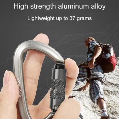 XINDA XD-A9561 Outdoor Mountain Climbing Equipment Anti-Loss Telescopic Buckle Elastic Rope, Style: Automatic Lock+Large Ring by XINDA