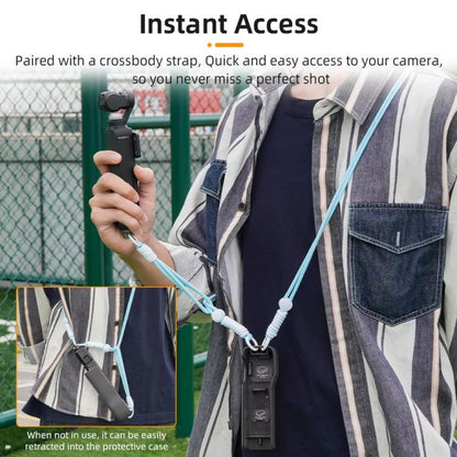 BRDRC Sports Camera Hand Lanyard With 1/4 inch Screw Loss Prevention Lanyard Wrist Strap Accessories(Light Blue Rope White Knot) by BRDRC