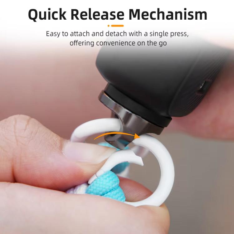 BRDRC Sports Camera Hand Lanyard With 1/4 inch Screw Loss Prevention Lanyard Wrist Strap Accessories(Light Pink Rope Blue Knot) by BRDRC