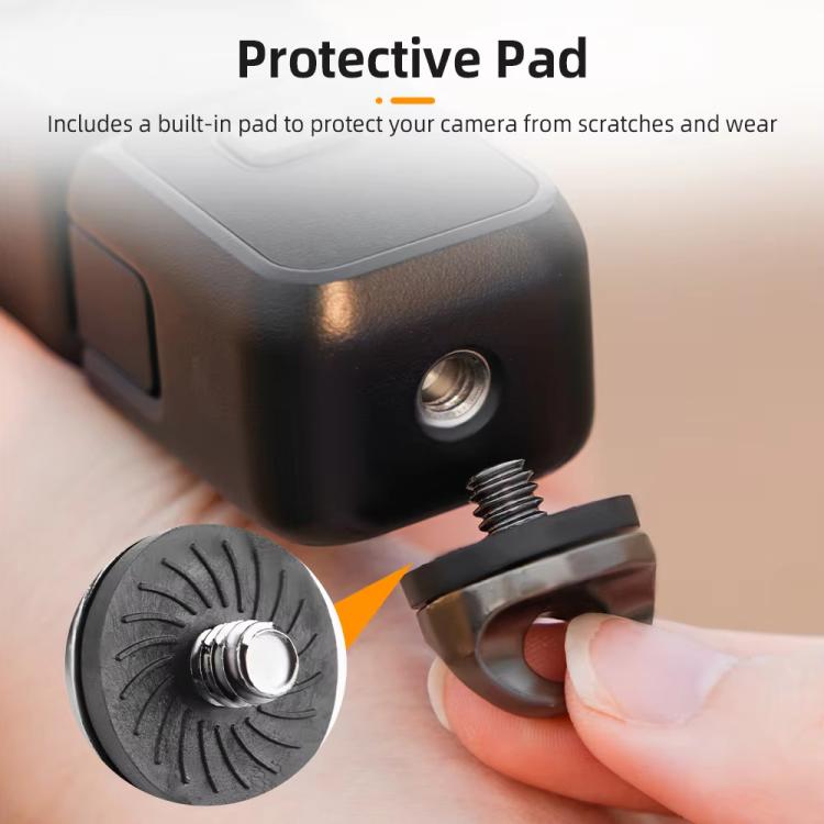 BRDRC Sports Camera Hand Lanyard With 1/4 inch Screw Loss Prevention Lanyard Wrist Strap Accessories(Yellow Rope Orange Knot) by BRDRC