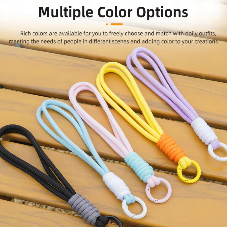 BRDRC Sports Camera Hand Lanyard With 1/4 inch Screw Loss Prevention Lanyard Wrist Strap Accessories(Light Pink Rope Blue Knot) by BRDRC