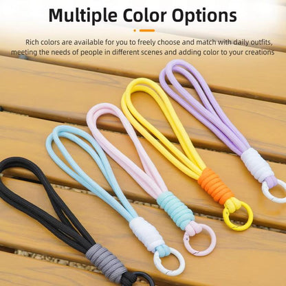 BRDRC Sports Camera Hand Lanyard With 1/4 inch Screw Loss Prevention Lanyard Wrist Strap Accessories(Light Blue Rope White Knot) by BRDRC