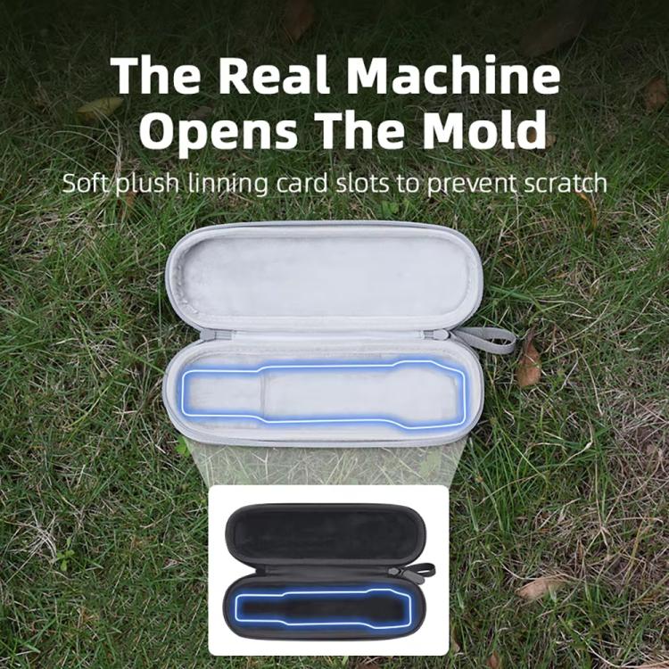 For DJI OSMO Pocket 3 BRDRC Storage Bag Standalone Handy Case Protective Pouch(PU Gray) by BRDRC