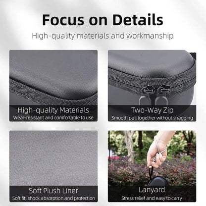 For DJI OSMO Pocket 3 BRDRC Storage Bag Standalone Handy Case Protective Pouch(Nylon Black) by BRDRC