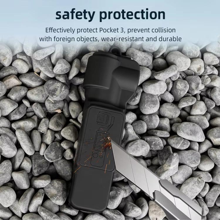 For DJI OSMO Pocket 3 BRDRC Lens Cap Camera Case Screen Protector Accessories(Blue) by BRDRC