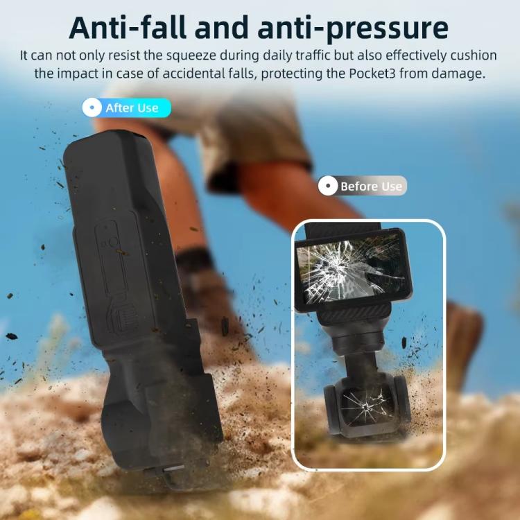 For DJI OSMO Pocket 3 BRDRC Lens Cap Camera Case Screen Protector Accessories(Pink) by BRDRC