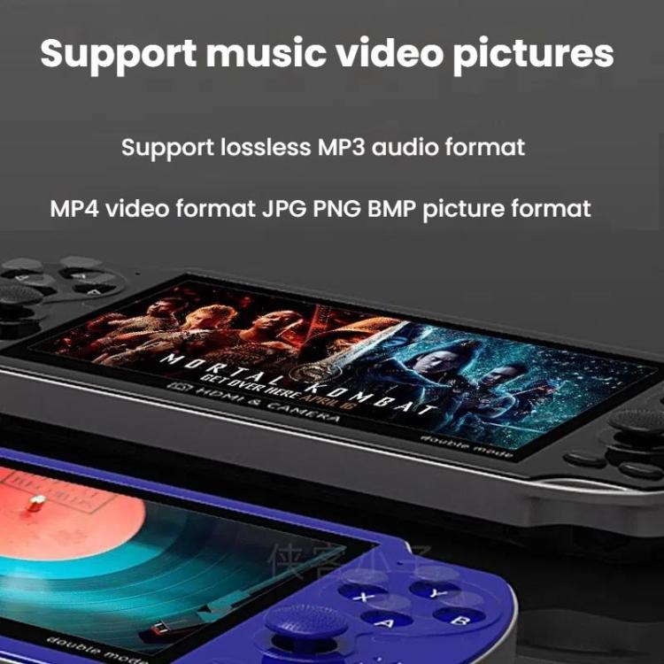 A3 4.3-Inch Handheld Game Console With Camera Supports Dual Handles/TV Output/10 Simulators Built In 8G(Blue) by bashfashion
