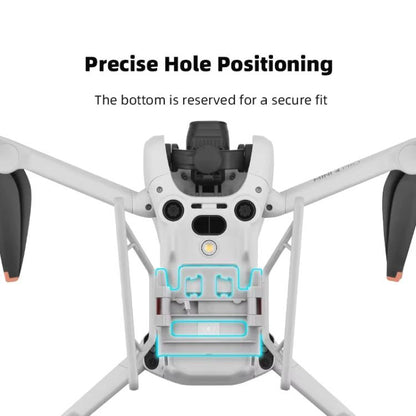 For DJI Mini 4 Pro BRDRC Booster Landing Gear Folding Strap Kickstand(Gray) by BRDRC