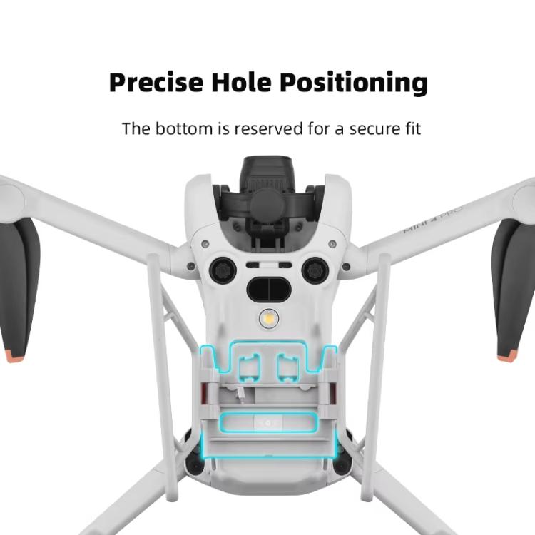 For DJI Mini 4 Pro BRDRC Booster Landing Gear Folding Strap Kickstand(Orange) by BRDRC