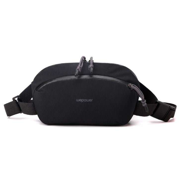 WEPOEWR Men Chest Bag Personalized Commuter Shoulder Bag Mobile Phone Waist Pack(Black) by WEPOEWR