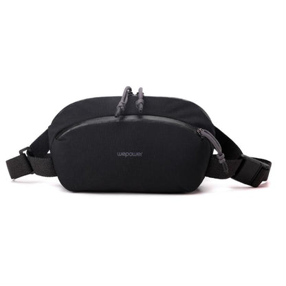 WEPOEWR Men Chest Bag Personalized Commuter Shoulder Bag Mobile Phone Waist Pack(Black) by WEPOEWR