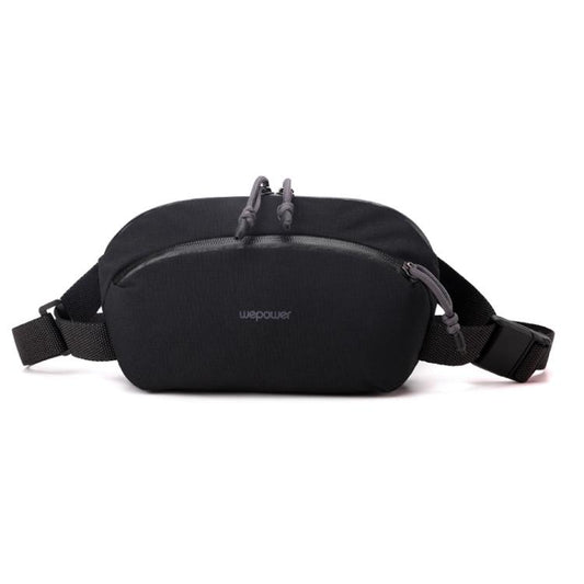 WEPOEWR Men Chest Bag Personalized Commuter Shoulder Bag Mobile Phone Waist Pack(Black) by WEPOEWR