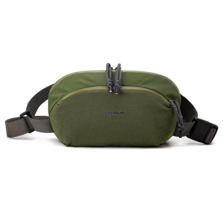 WEPOEWR Men Chest Bag Personalized Commuter Shoulder Bag Mobile Phone Waist Pack(Green) by WEPOEWR