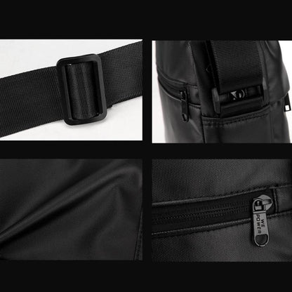 WEPOWER Men Messenger Bag Large Capacity Leisure Shoulder Bag For Travel Commuting(Black) by WEPOWER