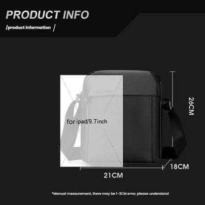 WEPOWER Men Messenger Bag Large Capacity Leisure Shoulder Bag For Travel Commuting(Gray) by WEPOWER