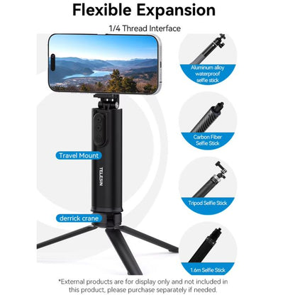 TELESIN P1-HSS-01 Clip Version 3 In 1 Cell Phone Holder Portable Desktop Fixed Bluetooth Remote Control Shooting Support Bracket by TELESIN