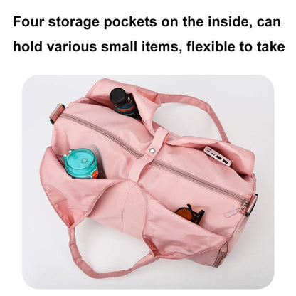 Yoga Gym Bag Handheld Luggage Bag Large Capacity Wear-resistant Travel Bag(Pink) by bashfashion