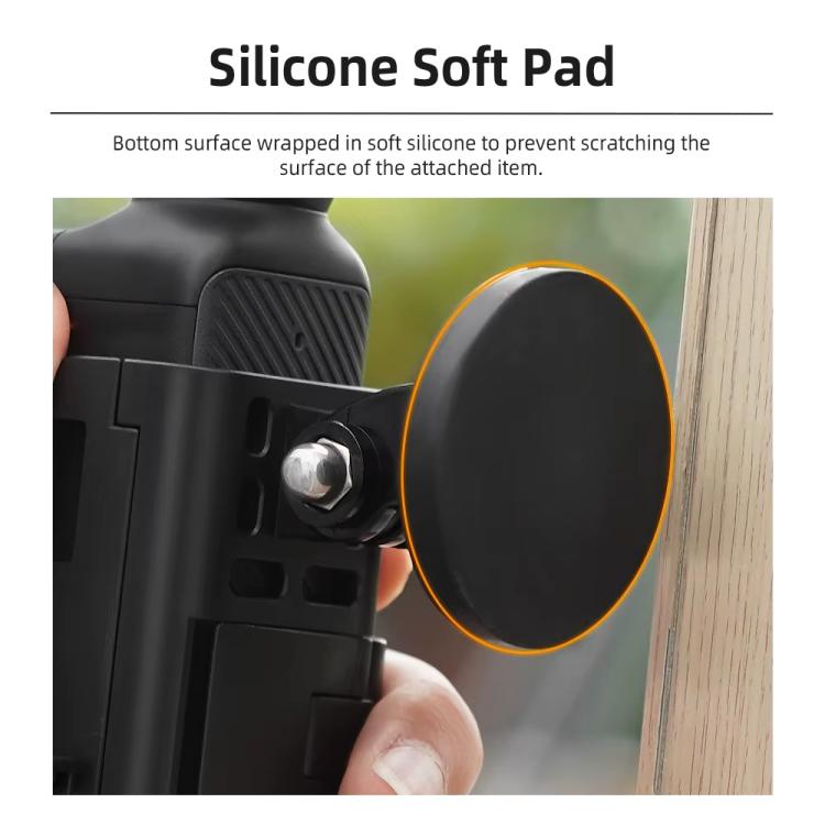 4pcs /Set For DJI Osmo Pocket 3 Flymile Magnetic Bracket Fixed Base Back Clip Adapter Bezel Accessories by Flymile