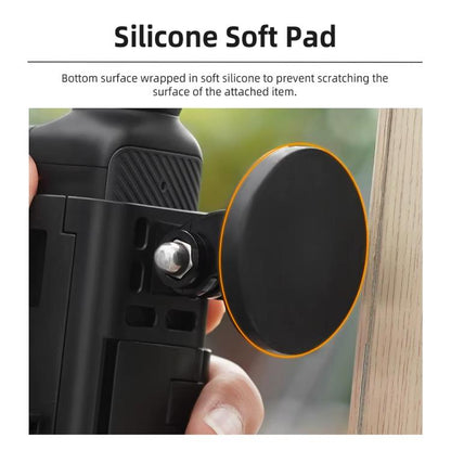 4pcs /Set For DJI Osmo Pocket 3 Flymile Magnetic Bracket Fixed Base Back Clip Adapter Bezel Accessories by Flymile