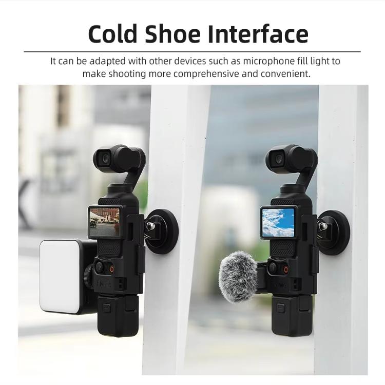 4pcs /Set For DJI Osmo Pocket 3 Flymile Magnetic Bracket Fixed Base Back Clip Adapter Bezel Accessories by Flymile