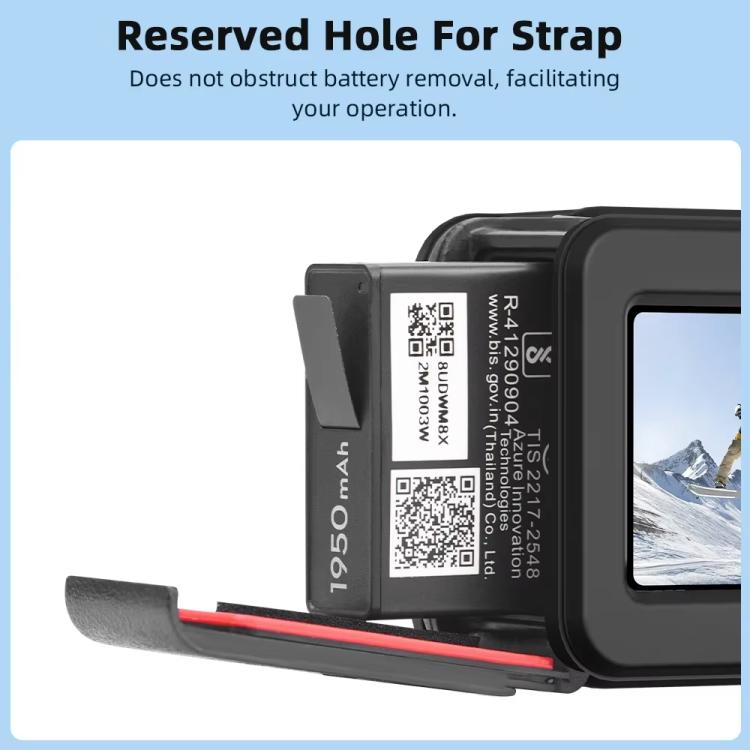 For DJI Osmo Action 3 / 4 / 5 Pro Flymile Silicone Cover Sport Camera Lens Drop Cases(Gray) by Flymile