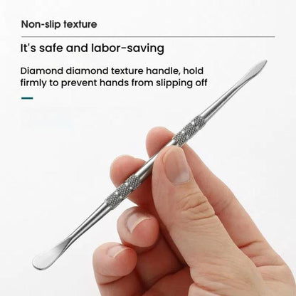 Stainless Steel Soot Spoon Carving Tools, Style: Single Head 2 Original Color(PVC Bag Single Pack) by bashfashion