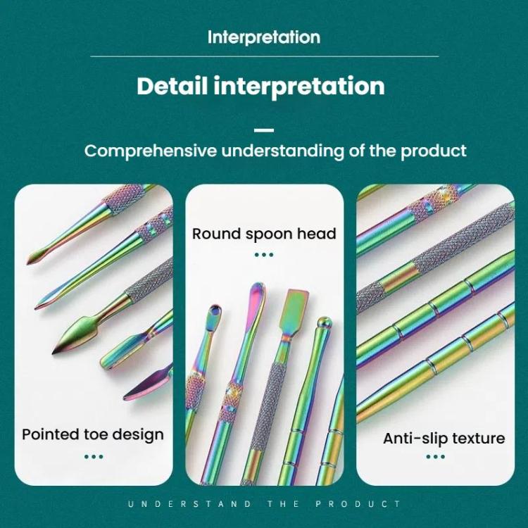 Stainless Steel Soot Spoon Carving Tools, Style: Dual Head 1 Original Color(PVC Bag Single Pack) by bashfashion