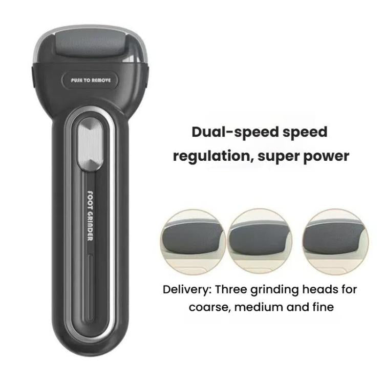 Electric Foot Grinder Dead Skin Callus Remover Foot Care Exfoliator Pedicure Device(Black) by bashfashion