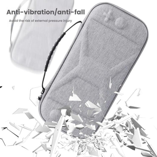 For Nintendo Switch 2 Game Console Storage Bag EVA Fabric Handbag(Silver Gray) by bashfashion