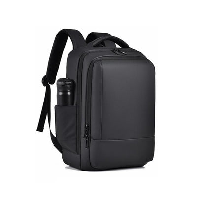 OUMANTU 2103 Large Capacity Multi-Compartment Waterproof Laptop Backpack With USB Port(Black) by OUMANTU