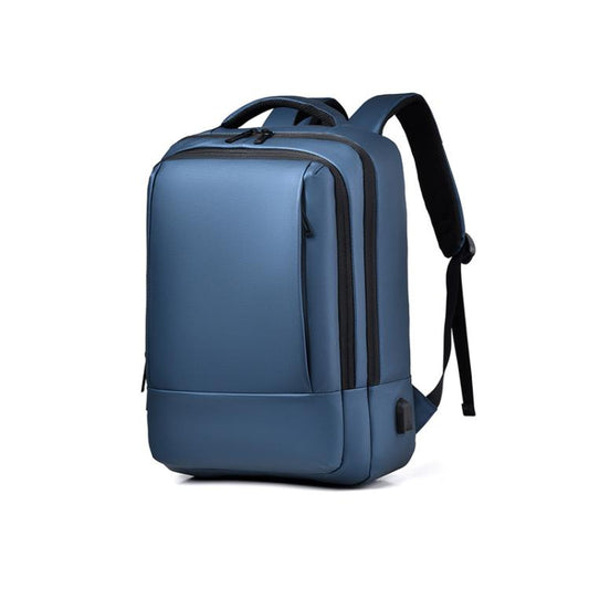 OUMANTU 2103 Large Capacity Multi-Compartment Waterproof Laptop Backpack With USB Port(Blue) by OUMANTU