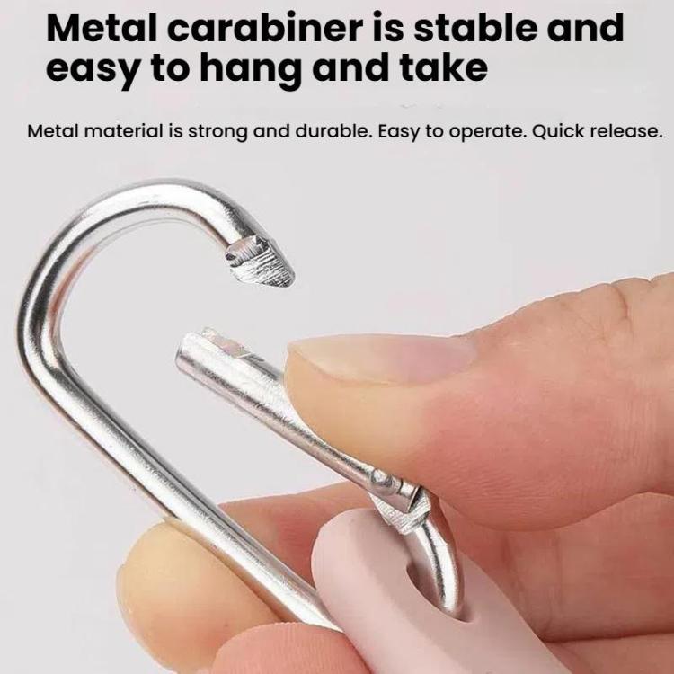 3pcs Outdoor Mountaineering Water Bottle Buckle 3-hole Silicone Towel Portable Holder(Gray) by bashfashion